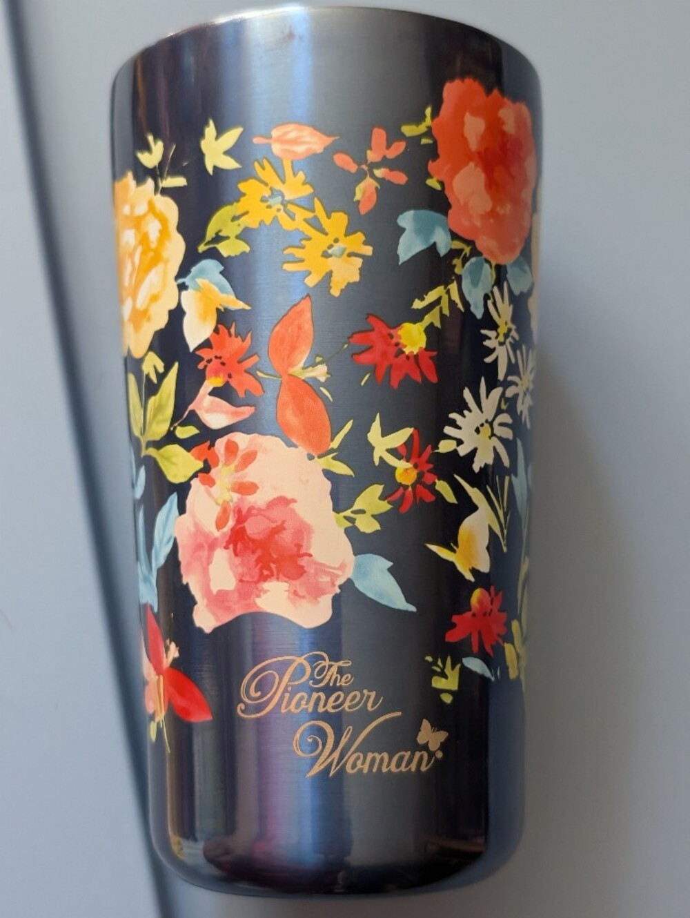 Pioneer Woman insulated stainless steel tumbler
